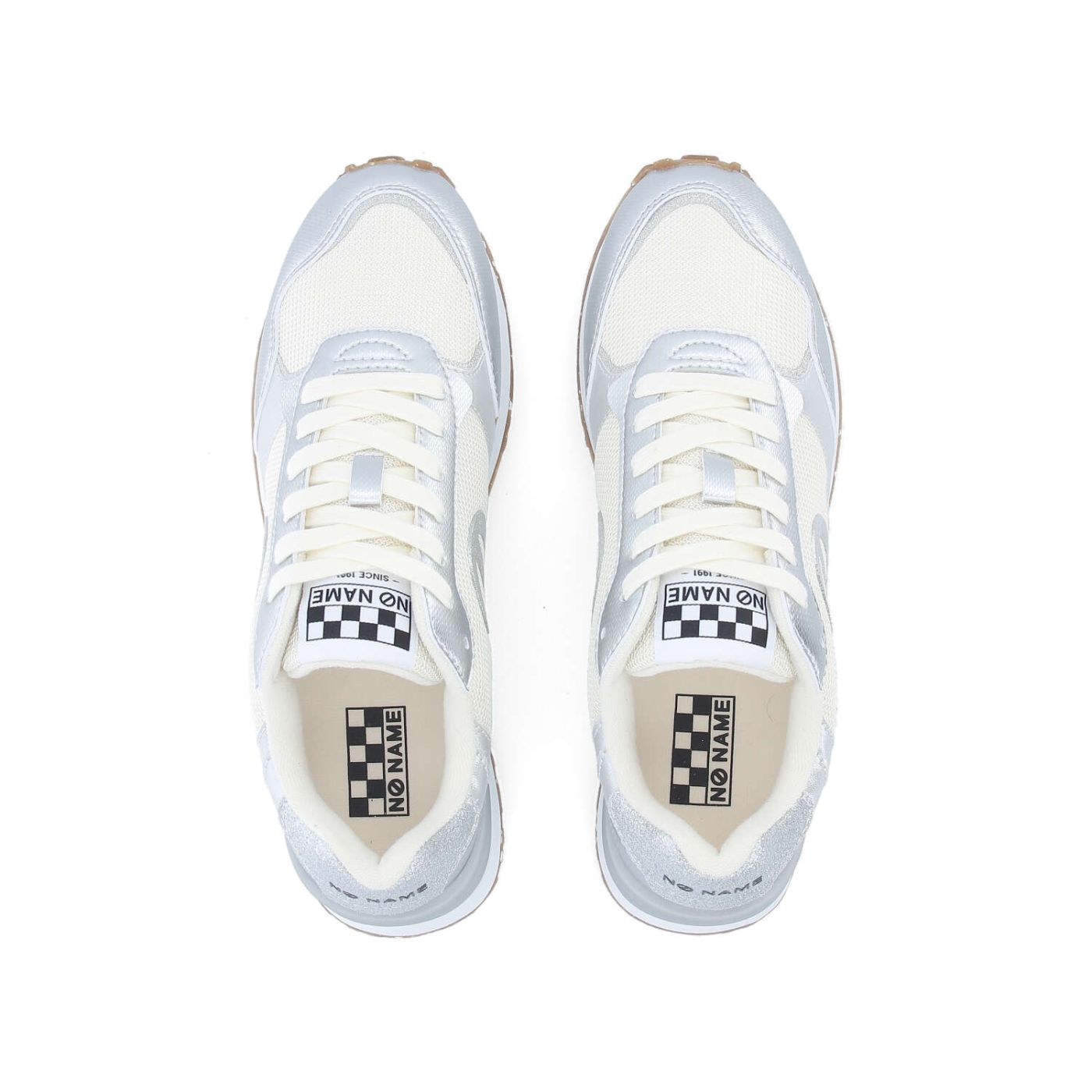 TOVA RUNNER W - STAMP/MESH/GLIT - ARGENT/BLANC CASSE